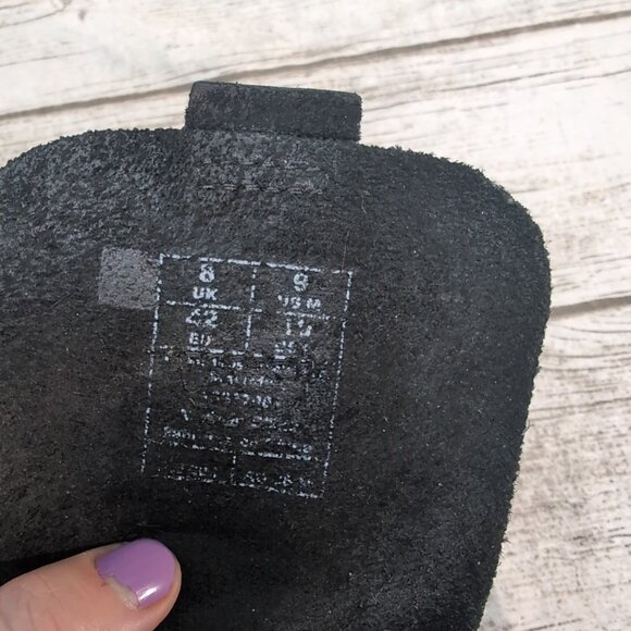 Dr MArtens Pier Black Leather Lace Up Boots Men Size 9 EU 42 - Picture 3 of 7